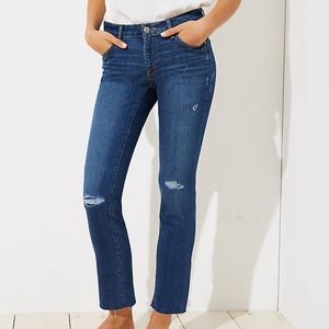 Loft Curvy Straight Jeans